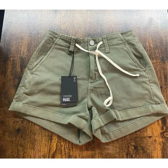 Paige Christy Utility Drawstring Shorts Size 24 - Picture 8 of 15